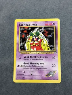 Pokemon TCG Sabrina's Jynx Gym Heroes Card 59/132 Unlimited - Image 1
