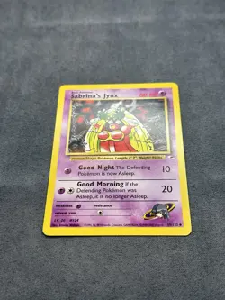 Pokemon TCG Sabrina's Jynx Gym Heroes Card 59/132 Unlimited - Image 4