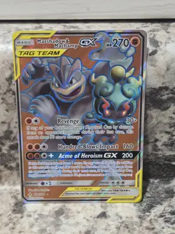 Pokemon Marshadow & Machamp GX (Full Art) 198/214 | Sm-Unbroken Bonds Holo - Image 2
