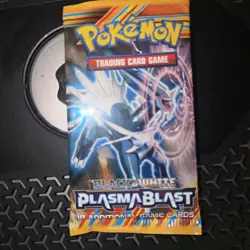 Pokemon TCG Black and White Plasma Blast Dialga 2013 Sealed Vintage Booster Pack - Image 1