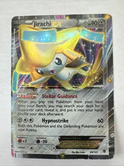 Pokemon TCG Jirachi EX 60/101 Plasma Blast Ultra Rare Holo - Image 1