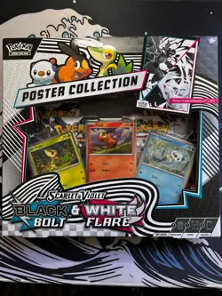 Pokemon TCG: Black Bolt & White Flare Unova Poster Collection - IN HAND - Image 1