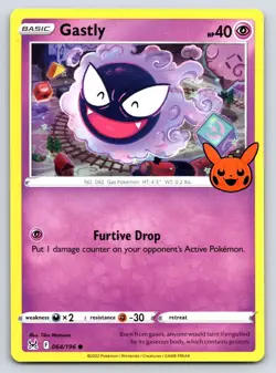 Gastly Promo Pokemon Halloween Trick or Trade Lost Origin 064/196 NM - Image 1