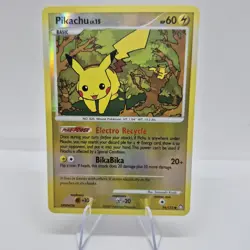 Pokemon Pikachu 94/123 Reverse Holo Mysterious Treasures Electro Recycle - Image 1