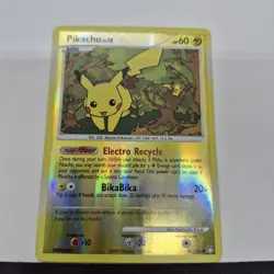 Pokemon Pikachu 94/123 Reverse Holo Mysterious Treasures Electro Recycle - Image 3
