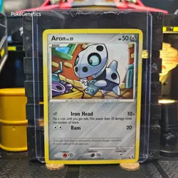 Aron Rising Rivals Pokemon TCG 57/111 Platinum Common - Image 1