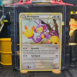 Ambipom Triumphant Pokemon TCG 13/102 HeartGold & SoulSilver Rare - Image 1