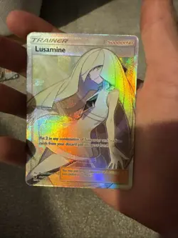 Lusamine Sun & Moon Crimson Invasion Full Art Trainer Card 110/111 Rare Pokemon - Image 4