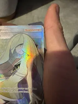 Lusamine Sun & Moon Crimson Invasion Full Art Trainer Card 110/111 Rare Pokemon - Image 5