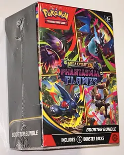 Pokemon Mega Evolution Phantasmal Flames Booster Bundle New Sealed - Image 1