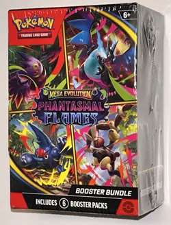 Pokemon Mega Evolution Phantasmal Flames Booster Bundle New Sealed - Image 2