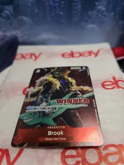 Brook ST01 011 C WINNER Promotional Tournament English HOLO One Piece Card Game - Image 1