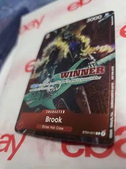 Brook ST01 011 C WINNER Promotional Tournament English HOLO One Piece Card Game - Image 3
