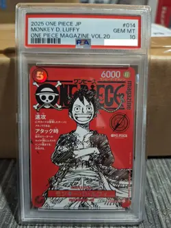 🔥PSA 10 🔥Monkey D Luffy One Piece Magazine Vol.20 Promo #ST21-014 SR Jap.🔥 - Image 1
