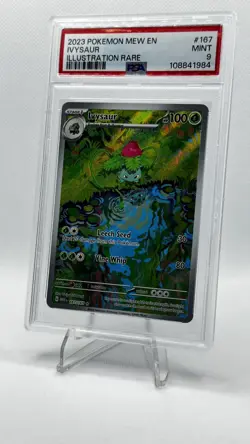 Pokemon TCG Ivysaur Scarlet & Violet 151 IR 167/165 PSA 9 Mint English #167 - Image 1