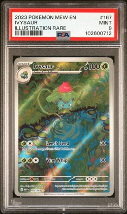 Pokemon TCG Ivysaur Scarlet & Violet 151 IR 167/165 PSA 9 Mint English #167 - Image 1