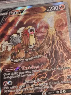 Pokemon Entei v TCG Full Art Ultra Rare Holo Card GG36/GG70 Crown Zenith PSA 9 - Image 2