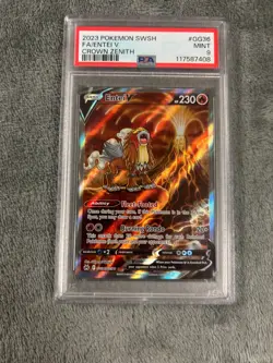 POKEMON TCG - CROWN ZENITH GALARIAN GALLERY - ENTEI V GG36/GG70 - PSA 9 - Image 1