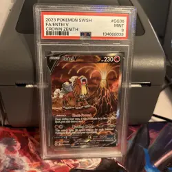 Entei v Crown Zenith Galarian Gallery Ultra Rare Pokemon TCG GG36/GG70 PSA 9 - Image 1