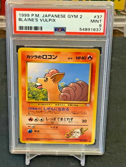 1999 POKEMON Japanese Blaine's Vulpix Gym 2 PSA 9- Mint! - Image 1