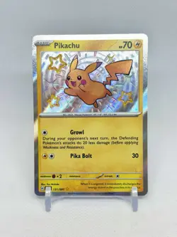 Pokemon TCG Paldean Fates Pikachu 131/091 Holo Baby Shiny- NM/M- US SELLER 🇺🇸 - Image 1