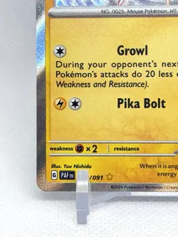 Pokemon TCG Paldean Fates Pikachu 131/091 Holo Baby Shiny- NM/M- US SELLER 🇺🇸 - Image 4