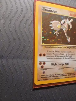 Hitmonlee - 7/62 [Fossil] Pokemon TCG - HOLO RARE - Vintage - LP - Image 2