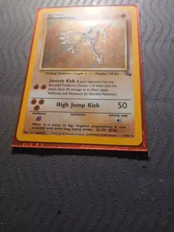 Hitmonlee - 7/62 [Fossil] Pokemon TCG - HOLO RARE - Vintage - LP - Image 4