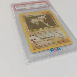 1999 Pokemon Fossil Hitmonlee Holo Unlimited #7/62 PSA 8 NM-MT - Image 2