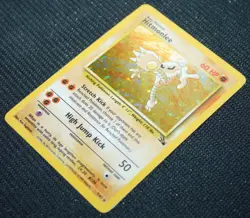 Hitmonlee 7/62 Holo Rare Unlimited Fossil Set 1999 - Pokemon Card TCG (NM) - Image 5