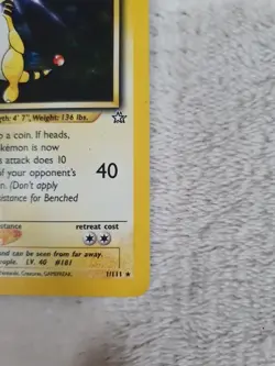 Ampharos Neo Genesis Holo Pokemon TCG Card 1/111 Vintage Holographic - Image 3