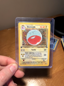 Electrode - 2/64 - Pokemon Jungle 1st Edition Holo Rare Card WOTC MP - Image 3