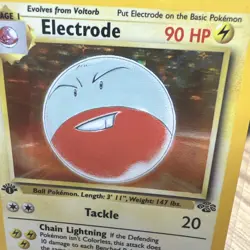 Electrode 2/64 Jungle 1st Edition Holo Rare Pokemon Card LP - Image 2