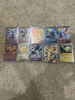 Pokemon TCG LOT of ULTRA RARE FULL ART EX V 10 cards NEAR MINT - Image 1