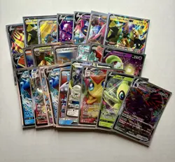 Pokemon TCG Holo Ultra Rare Lot of 23 EX GX V Vmax Full Art NM Near Mint Cards - Image 1