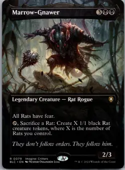 1 x Marrow-Gnawer - Borderless - Commander: Bloomburrow - NM-Mint - MTG - Image 1