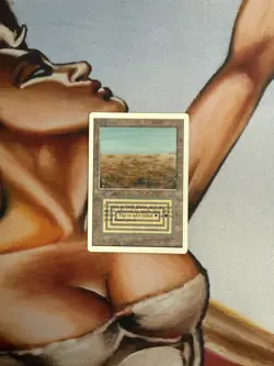 MTG Magic The Gathering Scrubland Unlimited Edition Dual Land (LP) - Image 1