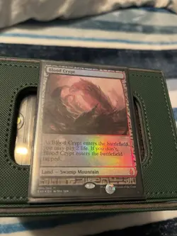 MTG Blood Crypt Zendikar Expeditions Foil Card Masterpiece NM Mint Condition - Image 1