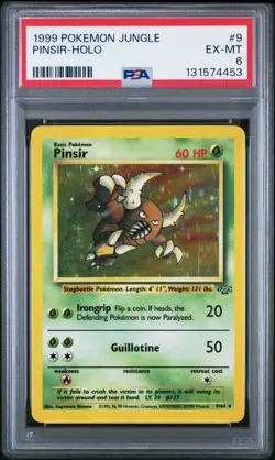 1999 POKEMON JUNGLE #9 PINSIR-HOLO PSA 6 - Image 1