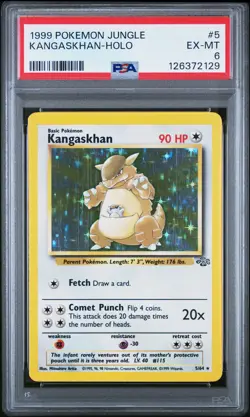 1999 POKEMON JUNGLE #5 KANGASKHAN-HOLO PSA 6 - Image 1