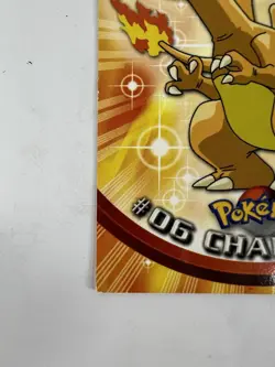 Pokemon TV Animation #06 Charizard Series 1 Topps Blue Logo 1st Edition - Image 4