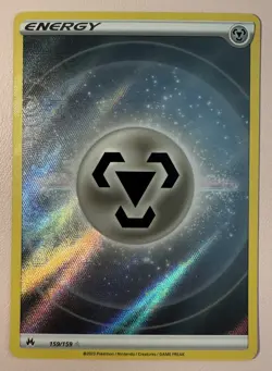 POKEMON TCG Metal Energy (Texture Full Art) 159/159 Crown Zenith Holo - Image 1