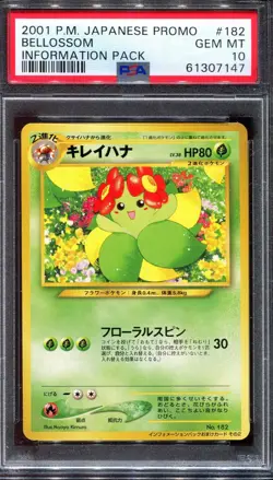 PSA 10 Pokemon 2001 Japanese Bellossom Information Packet Japanese Promo Card - Image 1