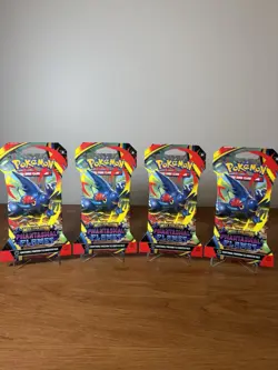 Pokemon TCG: Phantasmal Flames Sleeved Booster Packs - 4 Packs - Image 1