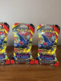 Pokemon TCG: Phantasmal Flames Sleeved Booster Packs - 4 Packs - Image 4