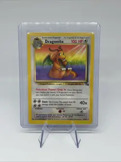 Pokemon Card Fossil Set Dragonite 19/62 Non Holo WOTC LP - Image 1