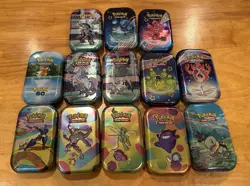 Pokemon TCG Mini Tin Lot x13 Tins NO PACKS 151, Paldean Fates, Sinnoh Stars + - Image 2