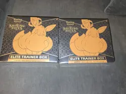 Pokemon SHINING FATES Elite Trainer Box ETB New - Set Of 2 - Image 1