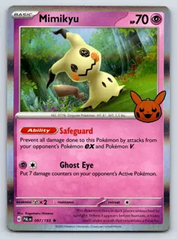 Mimikyu Holo Promo Pokemon Halloween Trick or Trade PAL 097/193 NM - Image 1
