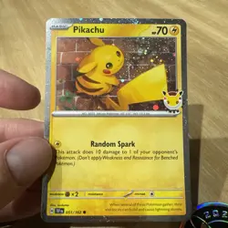 Pikachu 051 /162 Stamped 2026 Pokemon Day 30 Promo TCG With Coin - Image 2